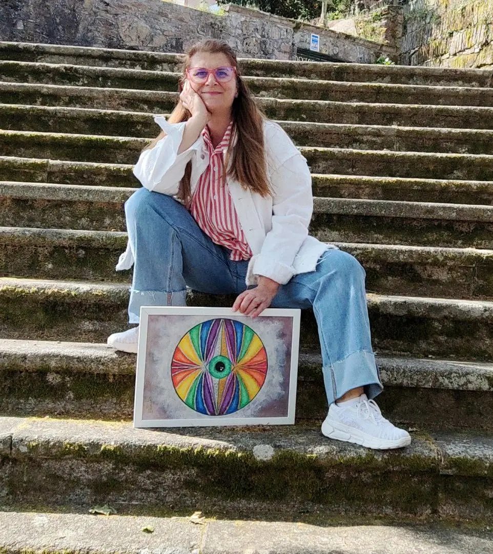 Mandala Espejo de Colores del Alma - Reflejo colorido de la esencia interior